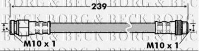 BORG & BECK bbh7531 -  Тормозной шланг
